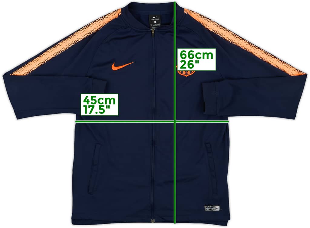 2018-19 Barcelona Nike Track Jacket - 8/10 - (XL.Boys)