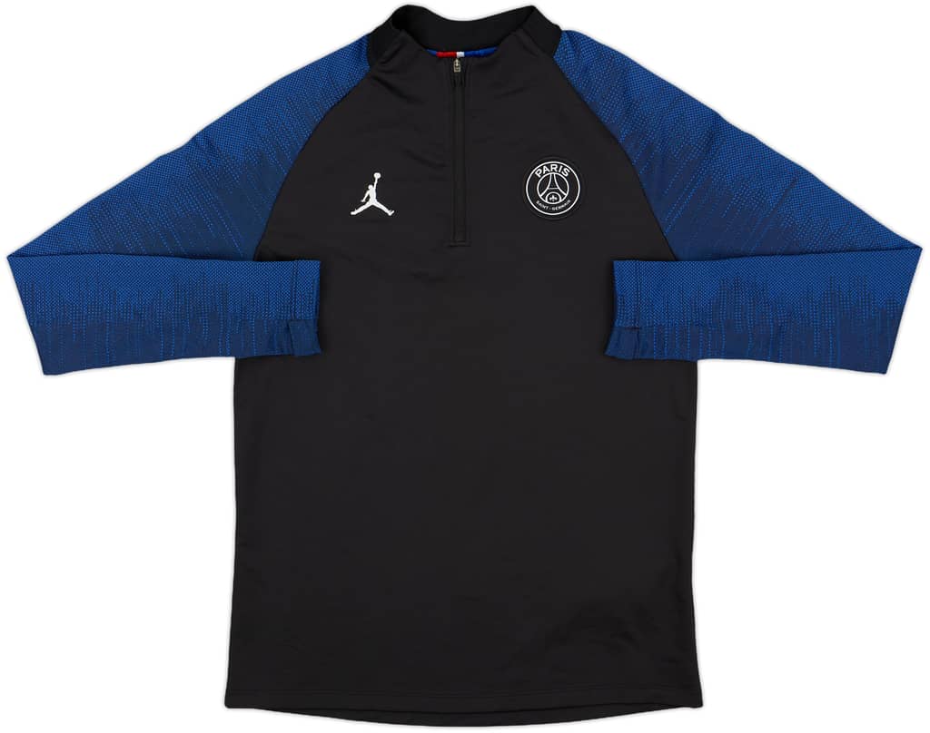 2020-21 Paris Saint-Germain Nike/Jordan 1/4 Zip Drill Top - 9/10 - (L.Boys)
