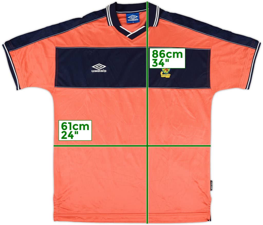 1999-00 Scotland Away Shirt - 9/10 - (XL)