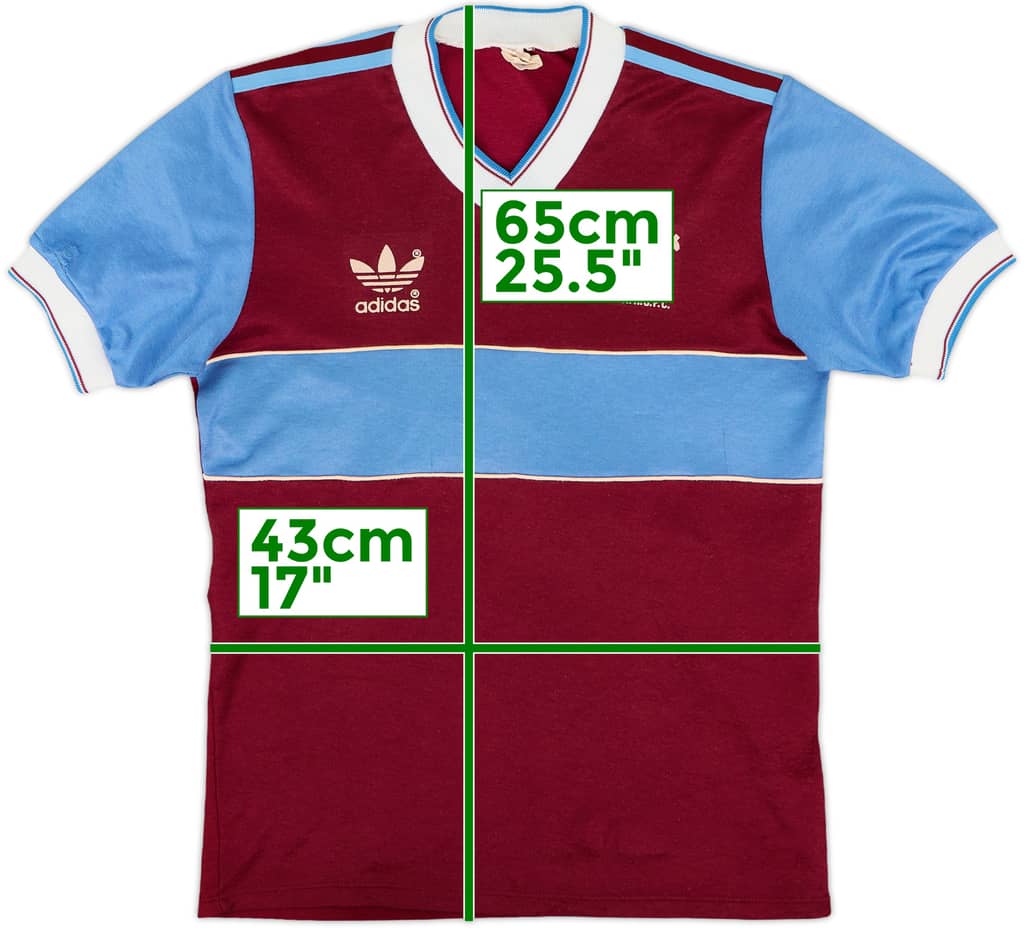 1983-85 West Ham Home Shirt - 8/10 - (S)
