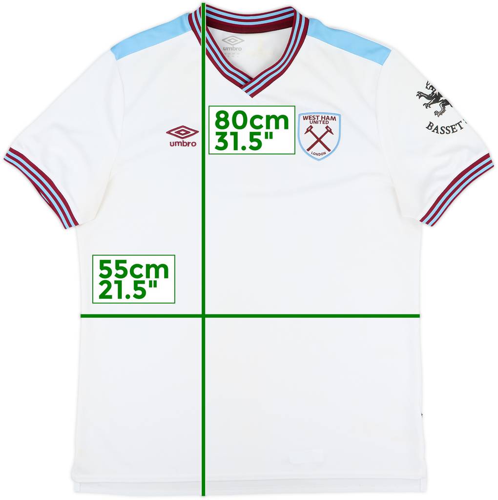 2019-20 West Ham Away Shirt - 5/10 - (XL)