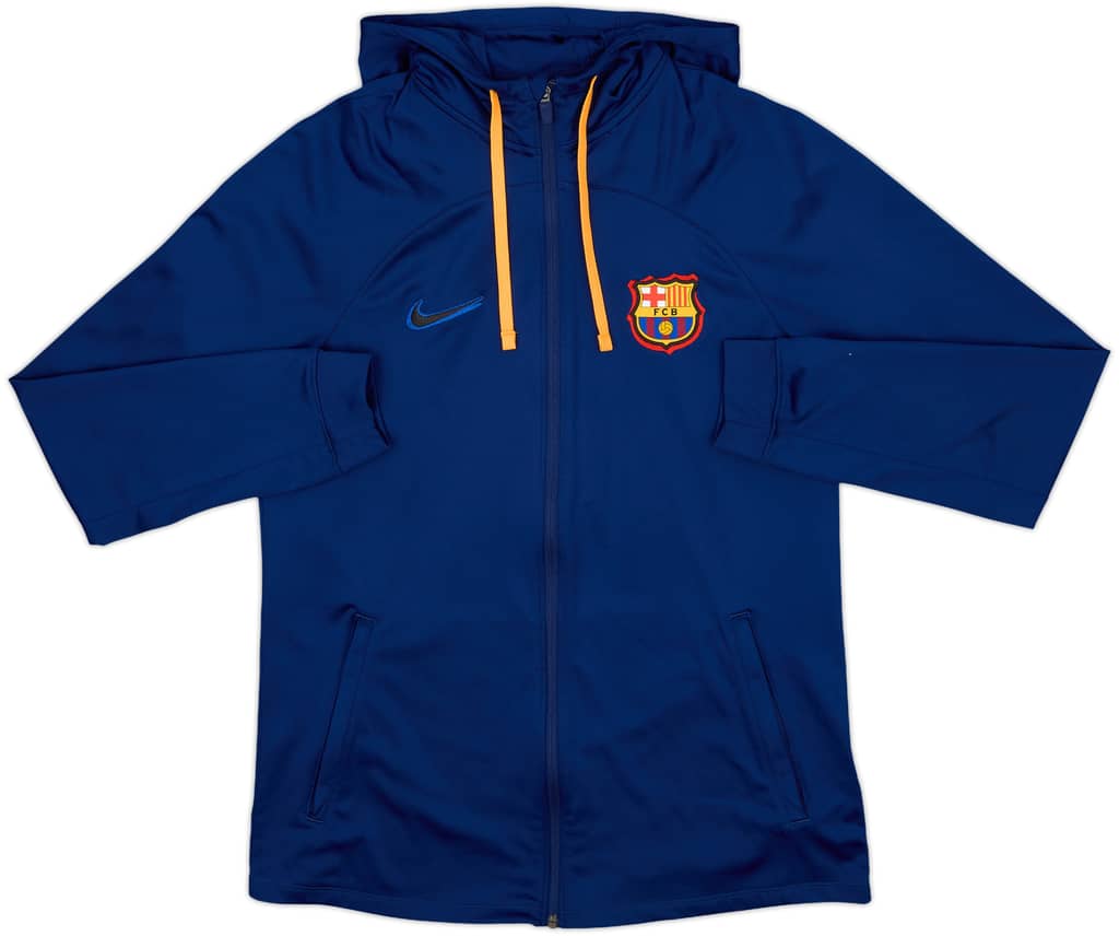 2022-23 Barcelona Nike Hooded Track Jacket - 9/10 - (M)