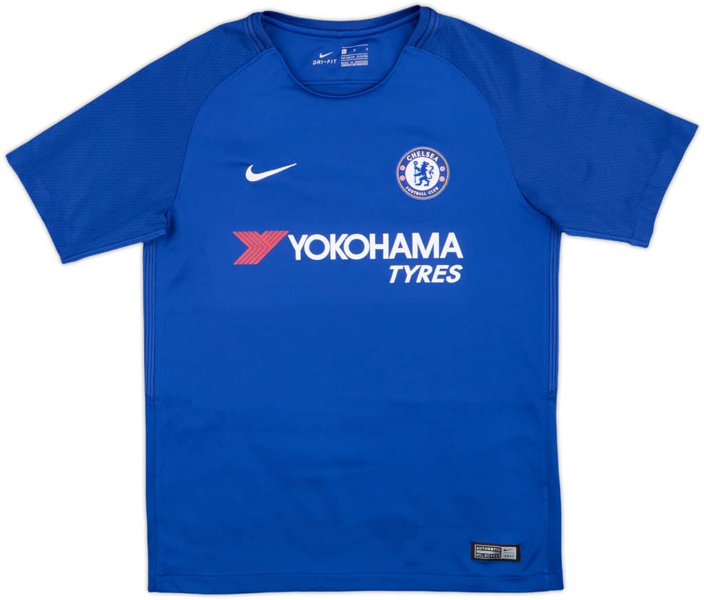 2017-18 Chelsea Home Shirt - 9/10 - (L.Boys)