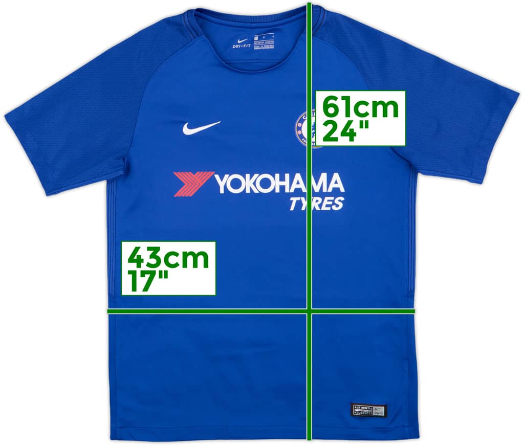 2017-18 Chelsea Home Shirt - 9/10 - (L.Boys)