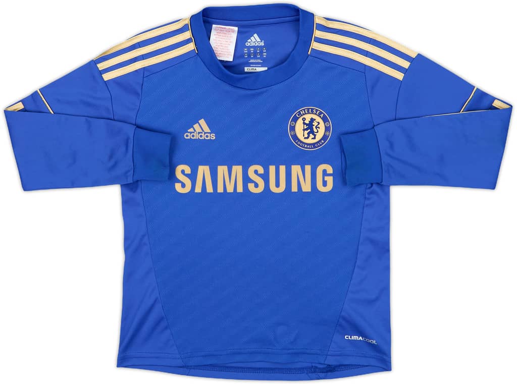 2012-13 Chelsea Home L/S Shirt - 9/10 - (7-8 Years)