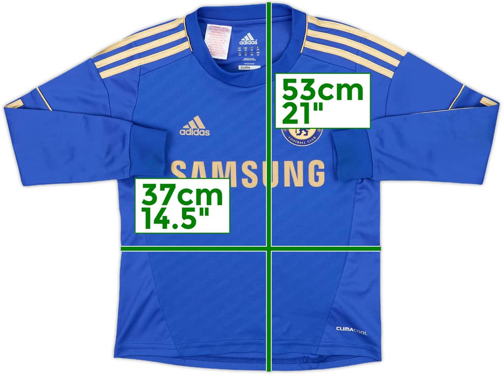 2012-13 Chelsea Home L/S Shirt - 9/10 - (7-8 Years)