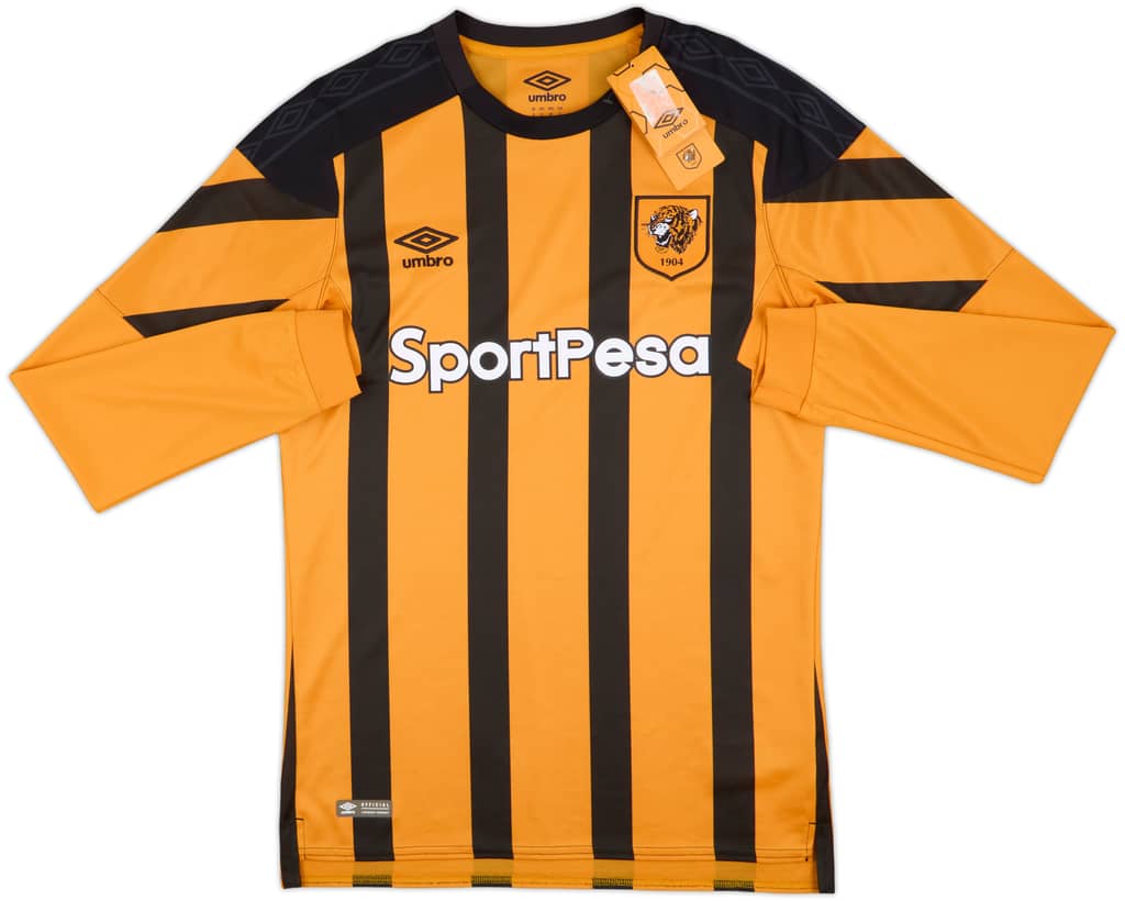 2017-18 Hull City Home L/S Shirt (S)