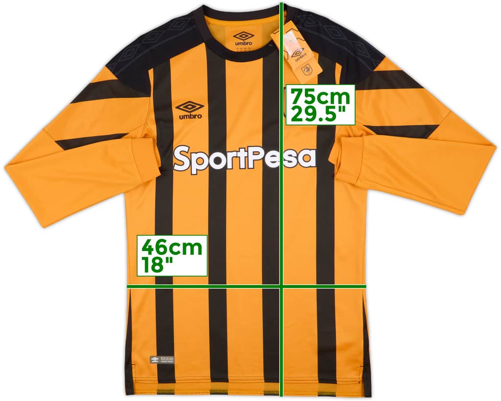 2017-18 Hull City Home L/S Shirt (S)