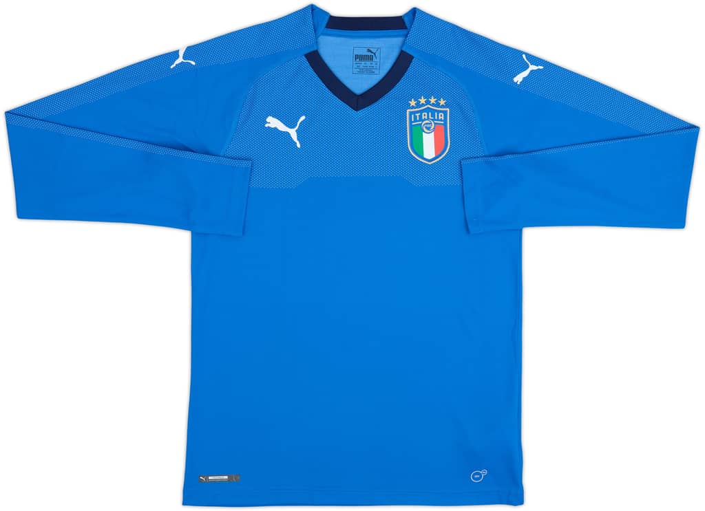 Camiseta de local de manga larga de Italia 2018-19 - 8/10 - (S)