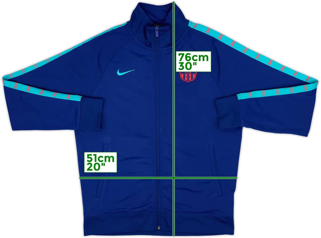 2021-21 Barcelona Nike Track Jacket - 6/10 - (M)