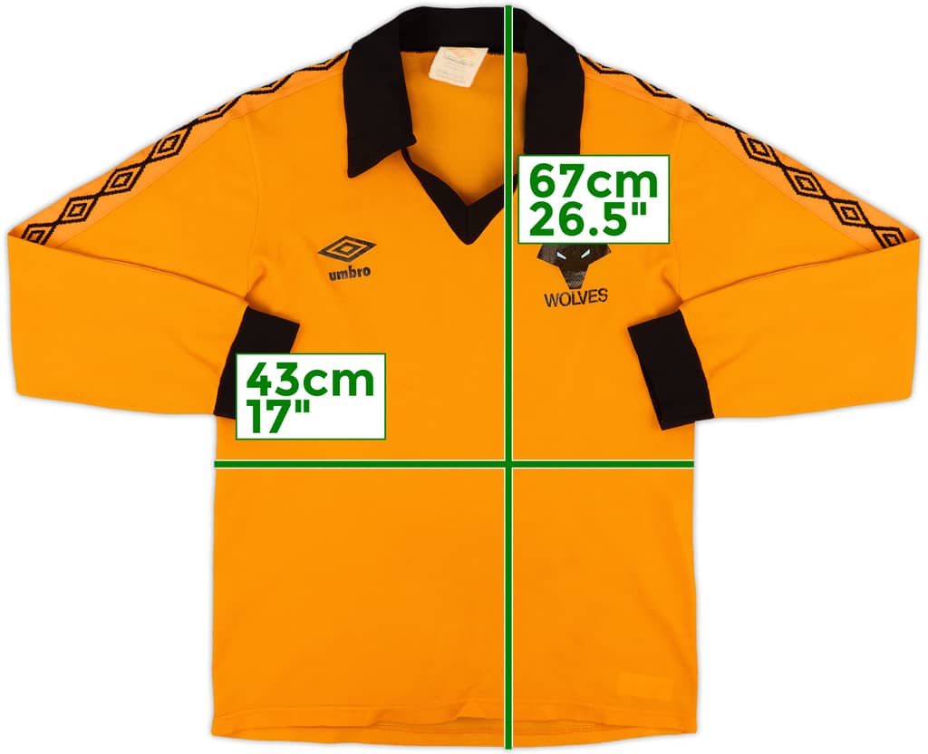 1979-82 Wolves Home L/S Shirt - 7/10 - (S)