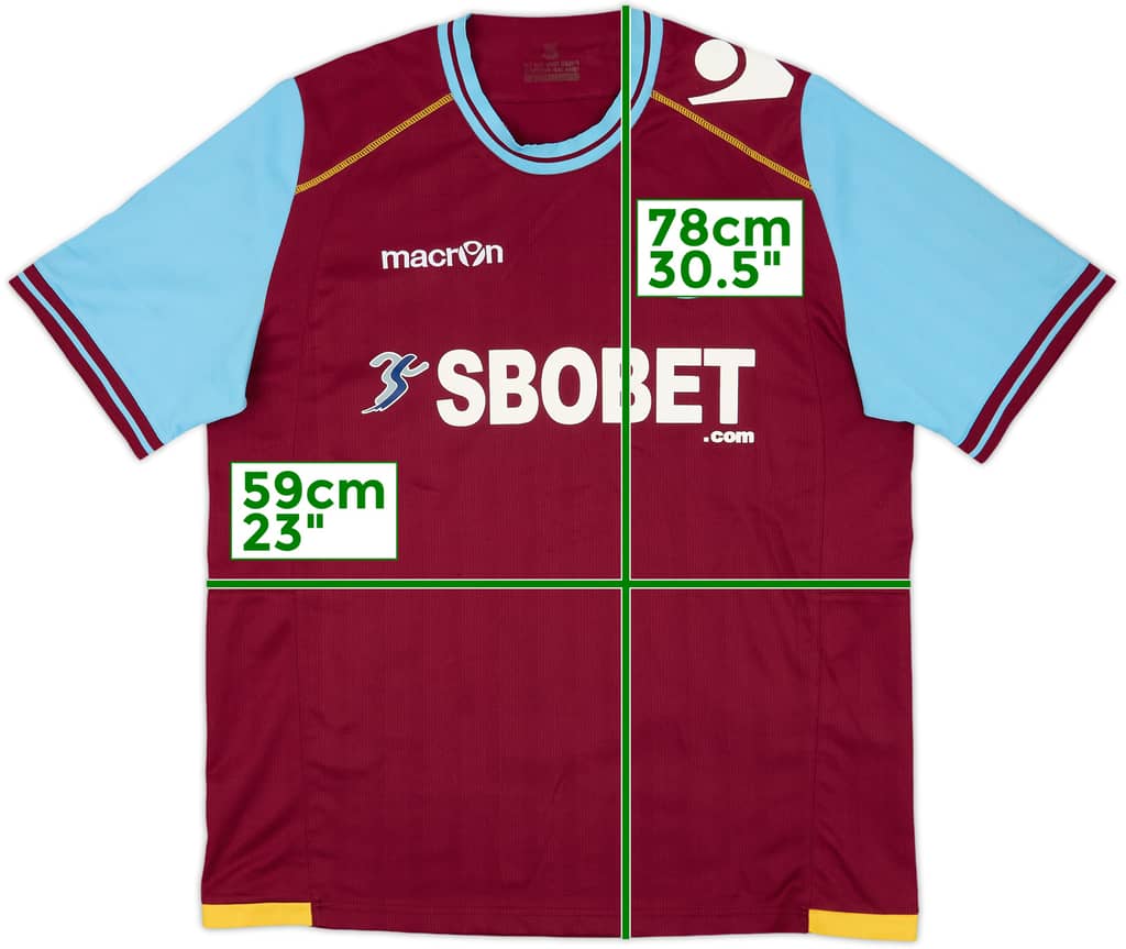 2011-12 West Ham Home Shirt - 7/10 - (XL)