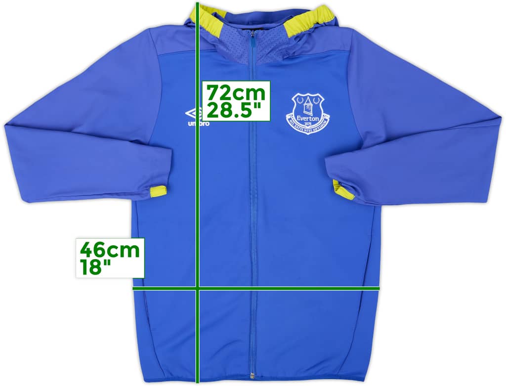 2015-16 Everton Umbro Hooded Track Jacket - 8/10 - (S)