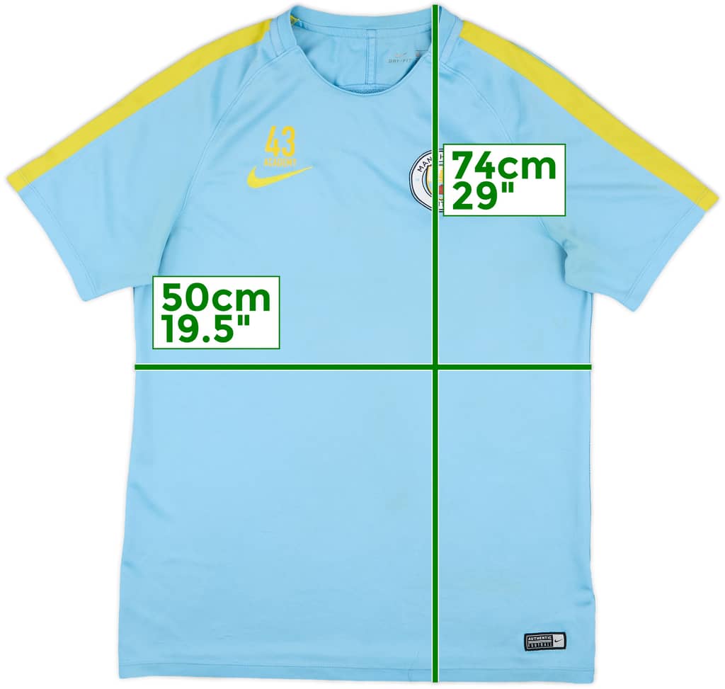 2016-17 Manchester City Nike Youth Player Issue Training Shirt #43 - 5/10 - (L)