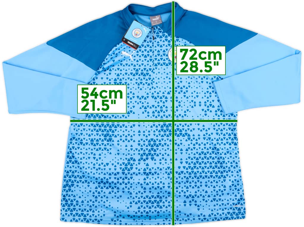 2023-24 Manchester City Puma 1/4 Zip Drill Top (XL)