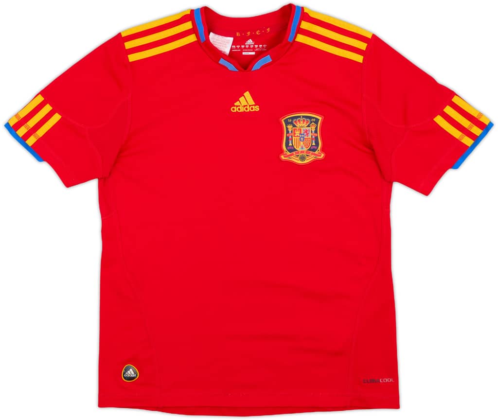 2009-10 Spain Home Shirt - 9/10 - (M.Boys)