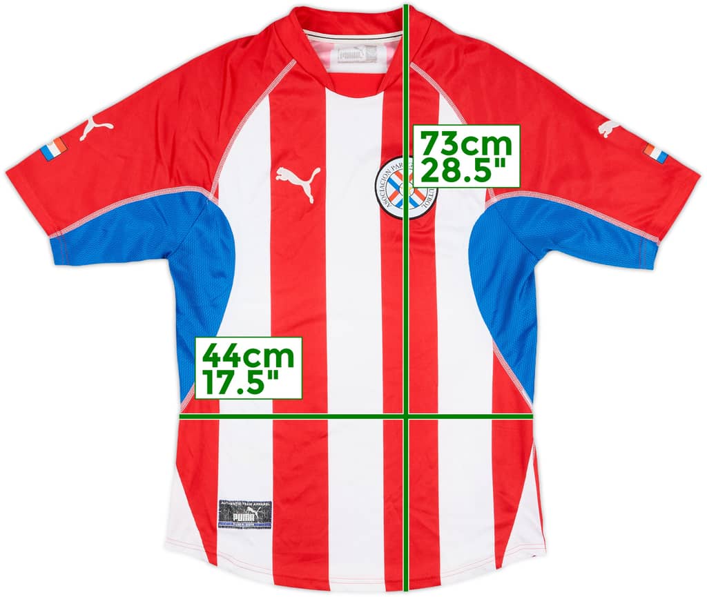 2002-04 Paraguay Home Shirt - 7/10 - (M)