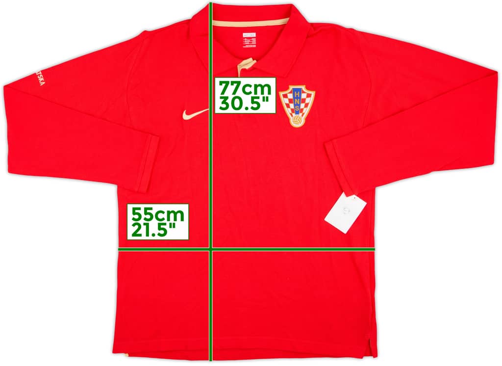2008-09 Croatia Nike Polo L/S Shirt (XL)