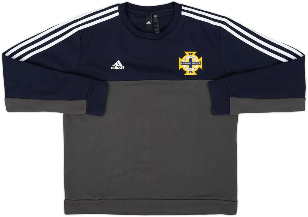 2020-21 Northern Ireland adidas Sweat Top - 9/10 - (L)