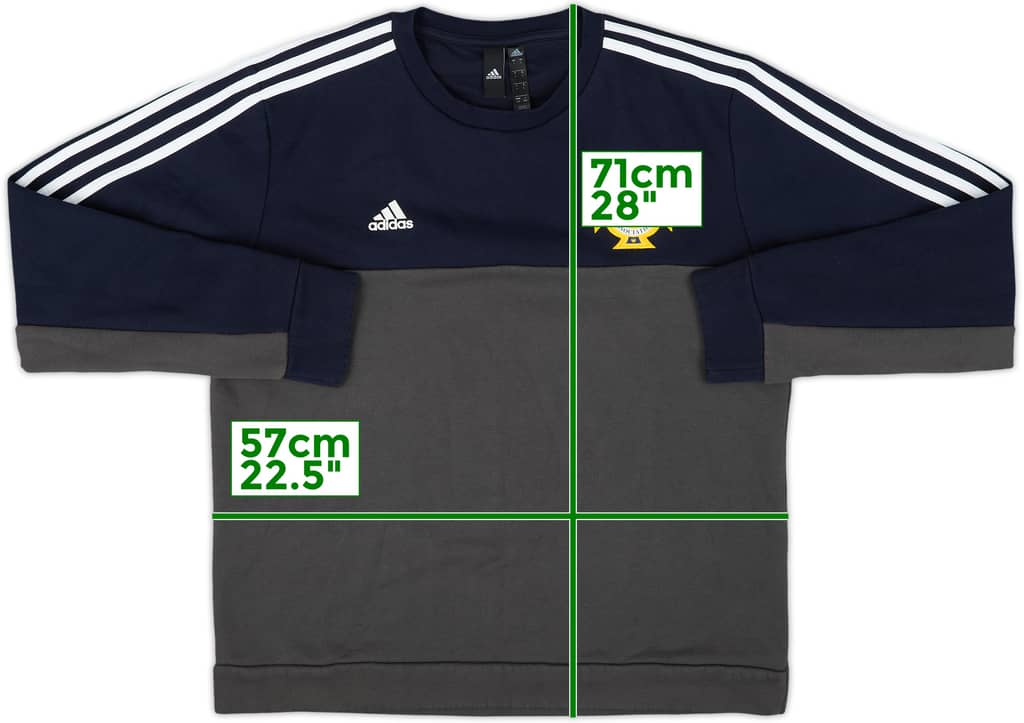 2020-21 Northern Ireland adidas Sweat Top - 9/10 - (L)