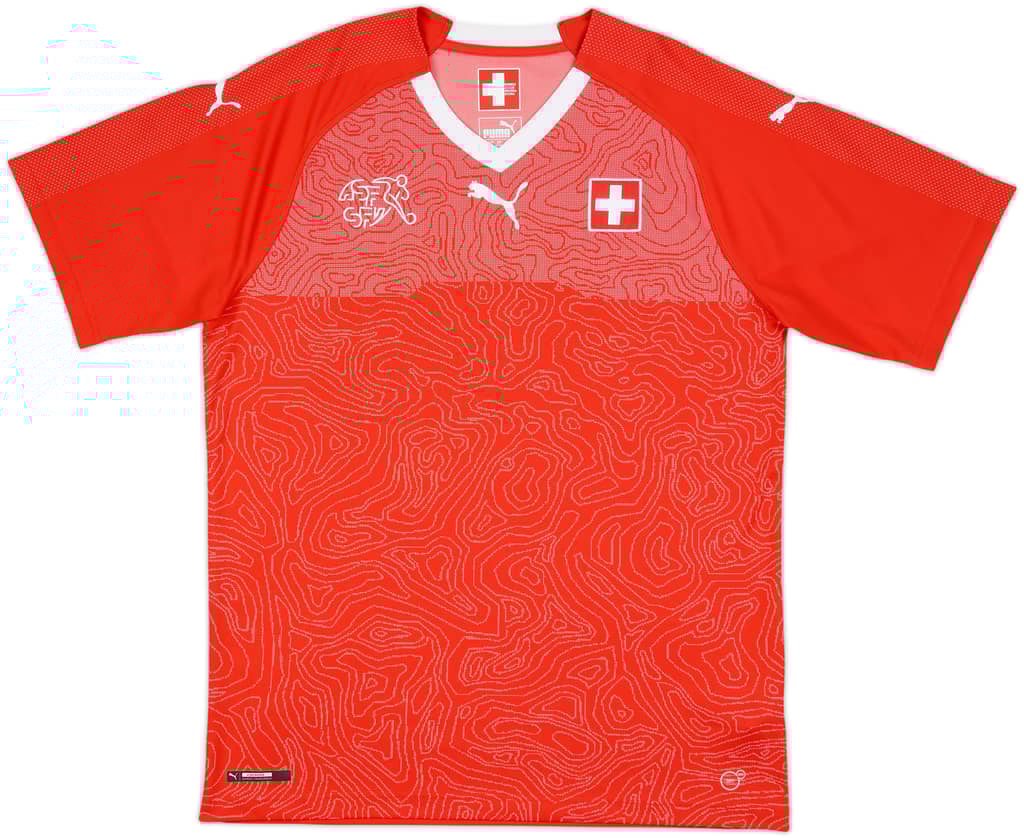 2018-20 Switzerland Home Shirt - 8/10 - (L)