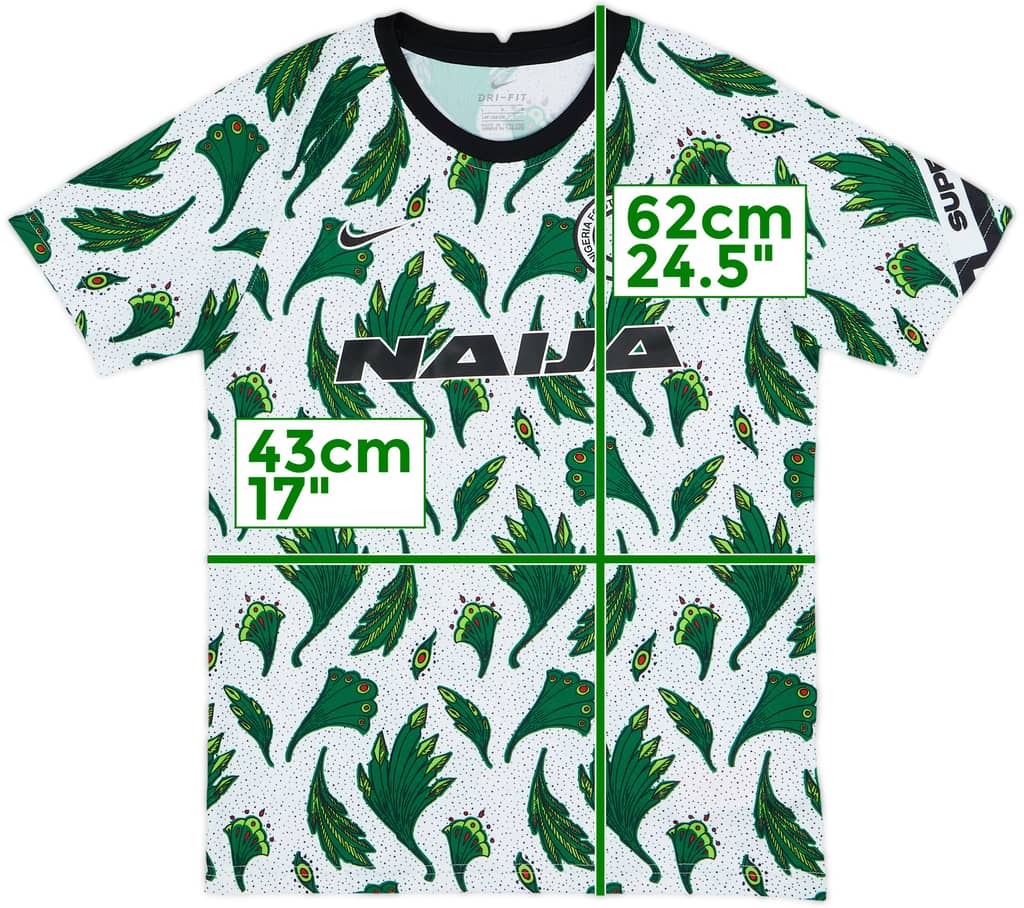 2020-21 Nigeria Nike Training Shirt - 8/10 - (L.Boys)
