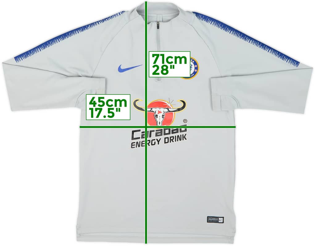 2018-19 Chelsea Nike 1/4 Zip Drill Top - 7/10 - (S)