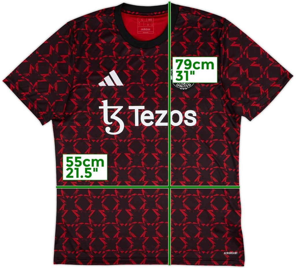 2024-25 Manchester United adidas Training Shirt - 10/10 - (L)