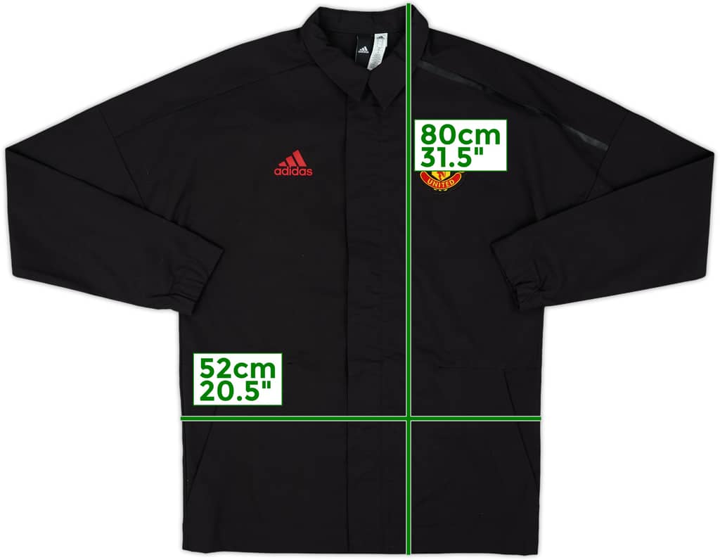 2018-19 Manchester United adidas Coach Jacket - 8/10 - (S)