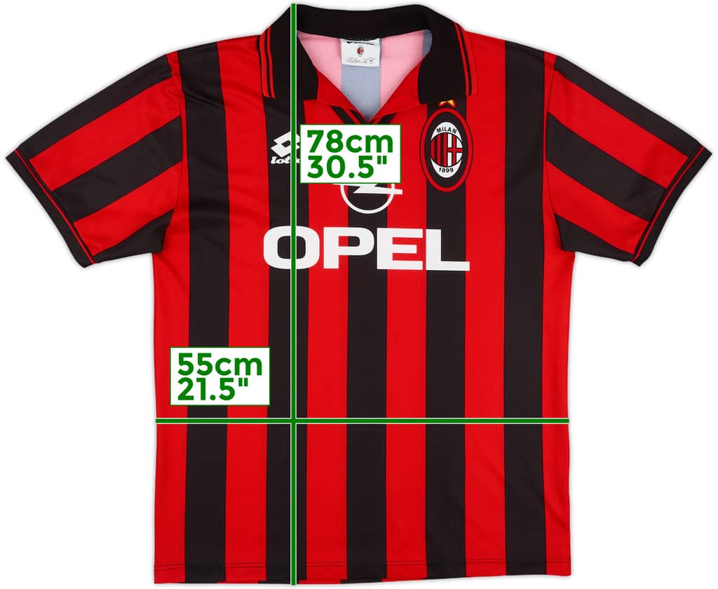 1997-98 AC Milan Basic Home Shirt - 10/10 - (L)