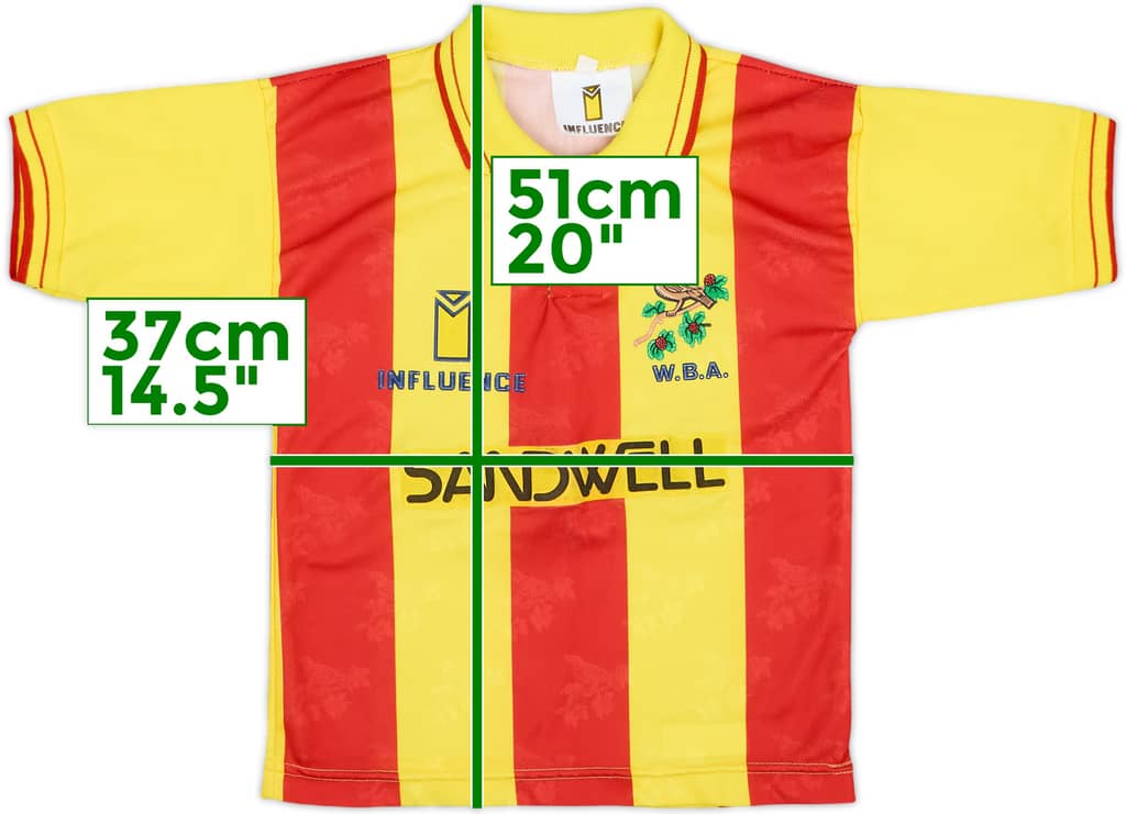 1991-92 West Brom Away Shirt - 8/10 - (5-6 Years)