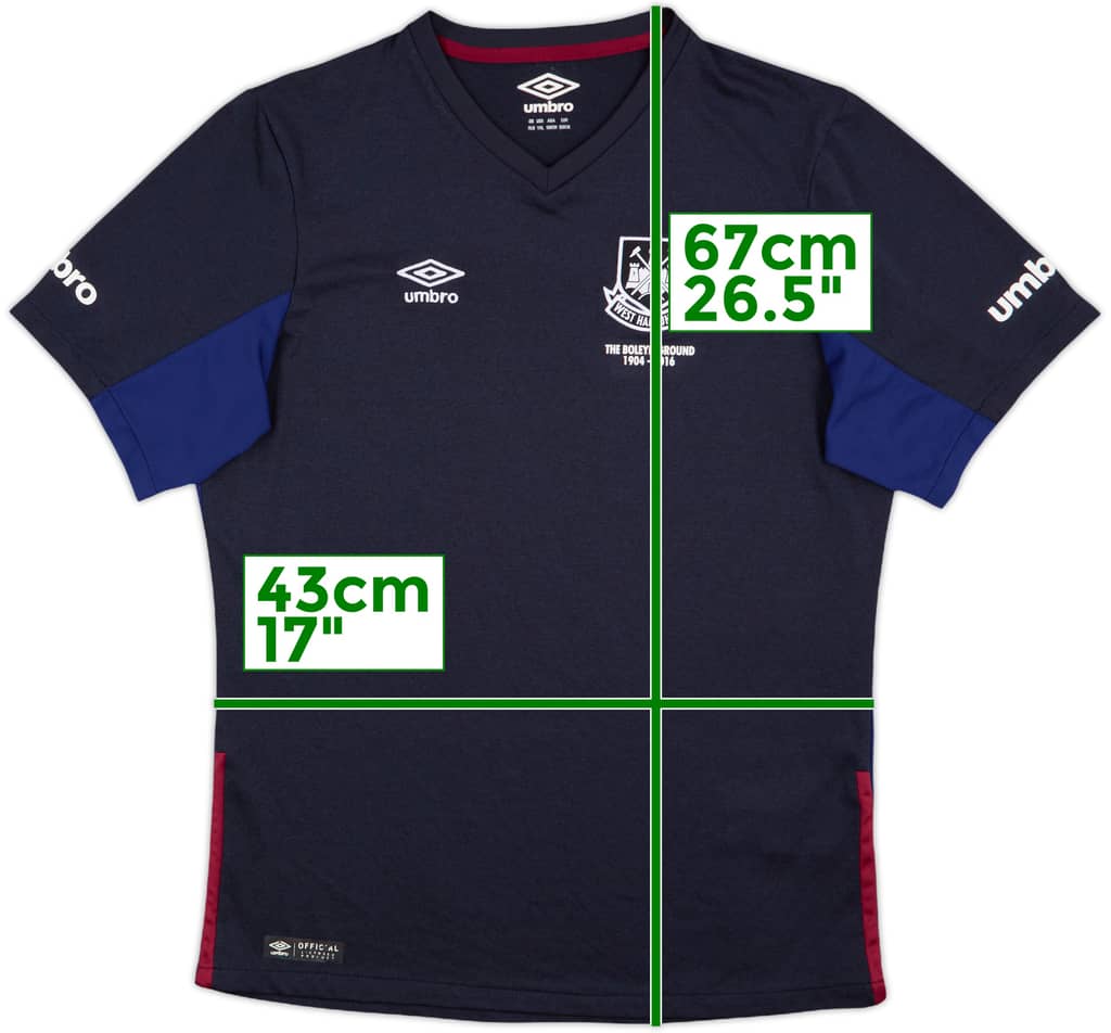 2015-16 West Ham 'Boleyn' Third Shirt - 8/10 - (XL.Boys)