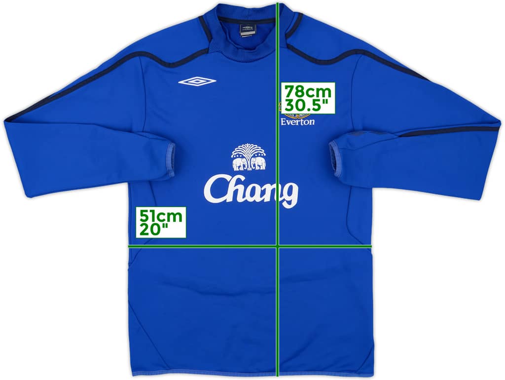 2007-08 Everton Umbro Sweat Top - 7/10 - (L)