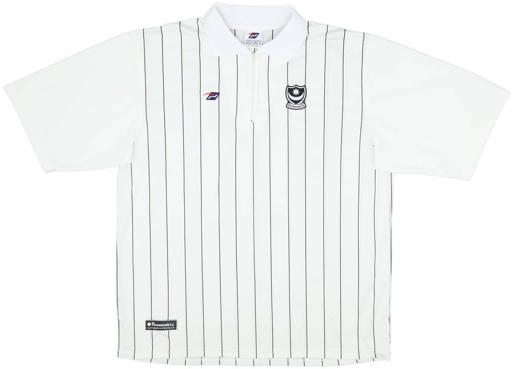 2004-05 Portsmouth 1/4 Zip Polo Shirt - 9/10 - (XL)