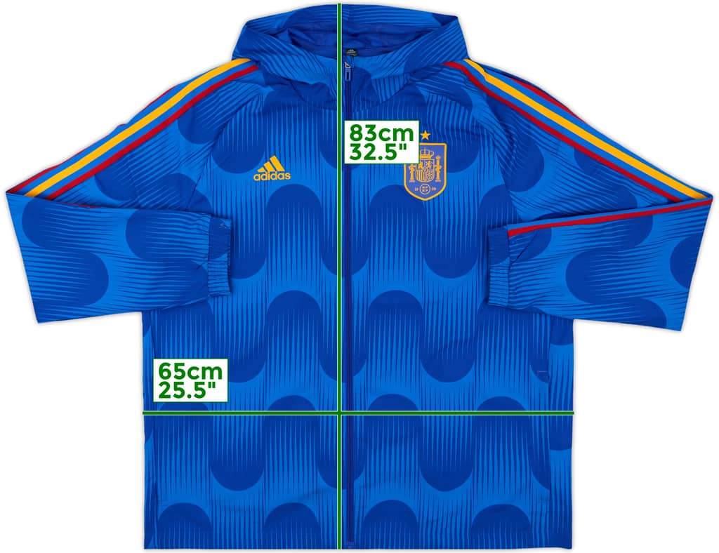 2022-24 Spain adidas Hooded Rain Jacket - 9/10 - (XL)