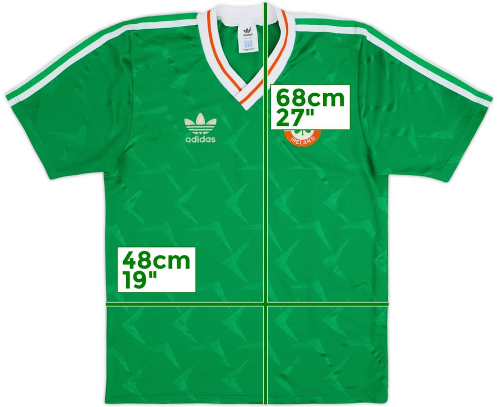 1990-92 Ireland Home Shirt - 8/10 - (S)