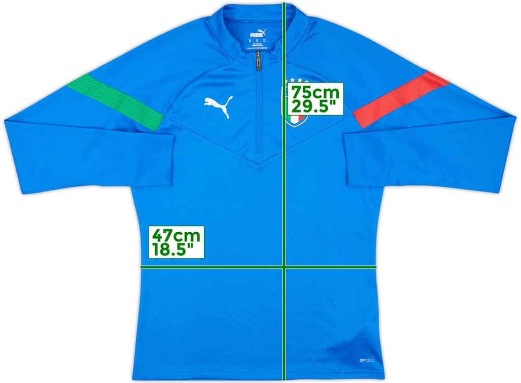 2022-23 Italy Puma 1/4 Zip Drill Top - 9/10 - (M)