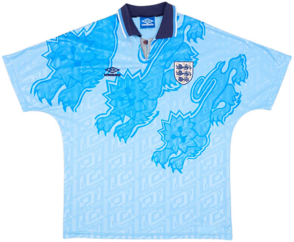1992-93 England Third Shirt - 9/10 - (XL)