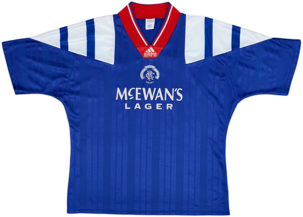 1992-94 Rangers Home Shirt - 7/10 - (XL)