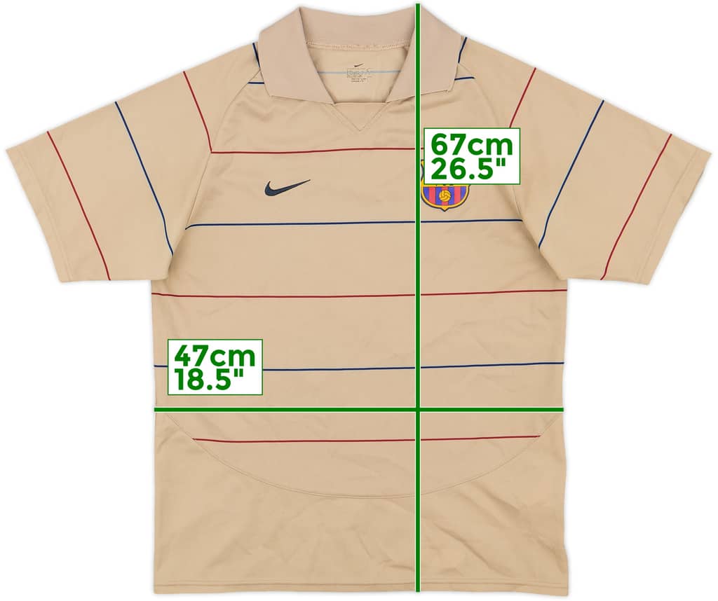 2003-05 Barcelona Basic Away Shirt - 8/10 - (L.Boys)