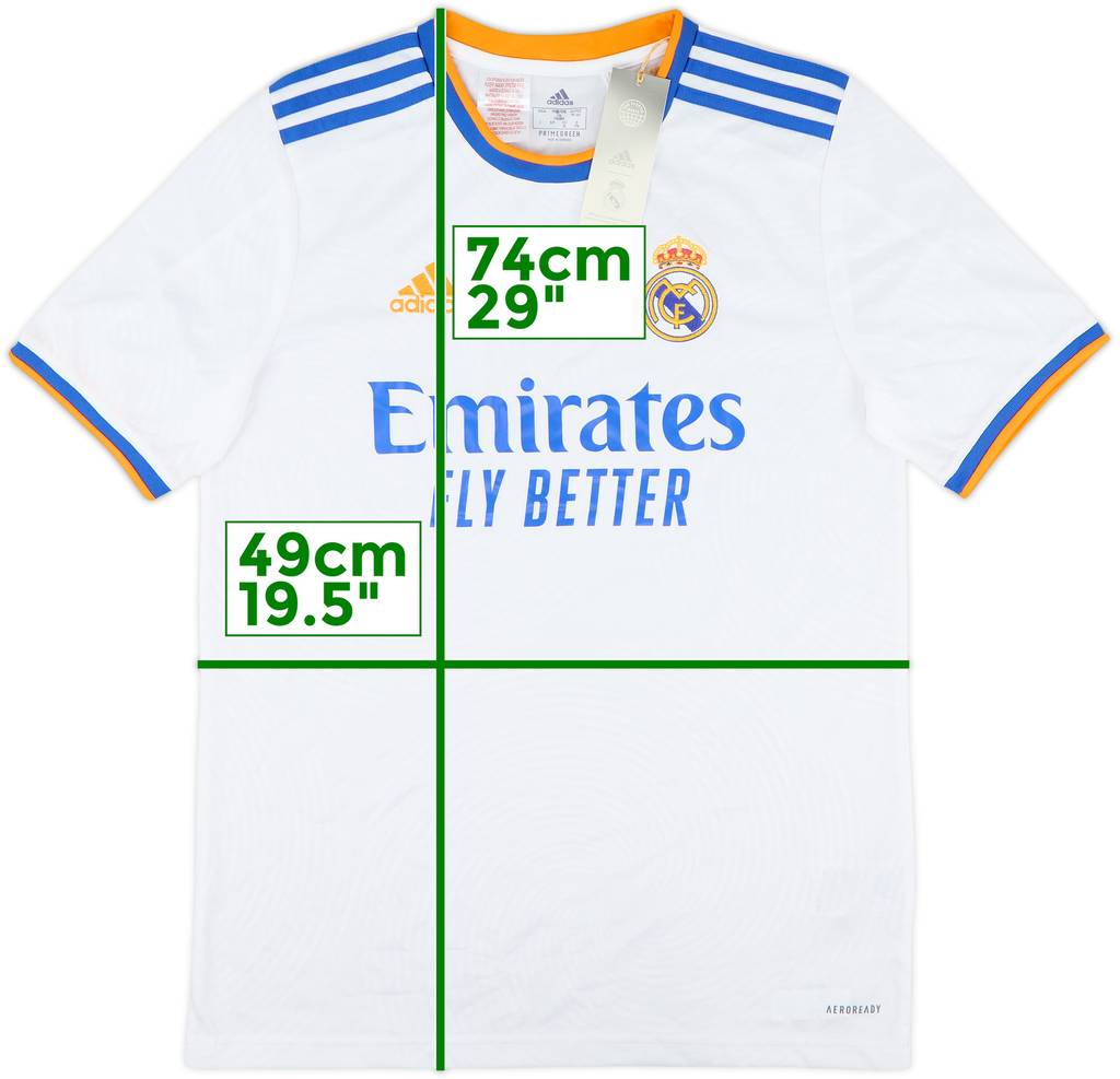 2021-22 Real Madrid Home Shirt (XL.Boys)