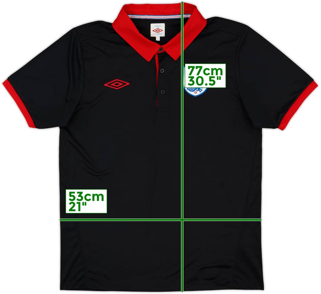 2012-13 England Umbro Polo Shirt - 9/10 - (L)