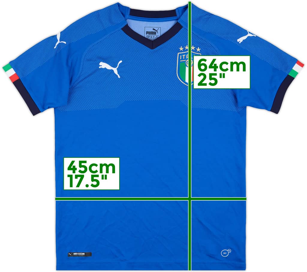 2018-19 Italy Home Shirt - 10/10 - (L.Boys)
