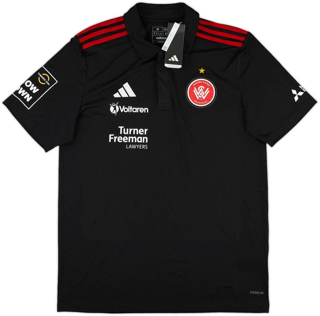 2023-24 Western Sydney Wanderers adidas Polo Shirt (M)
