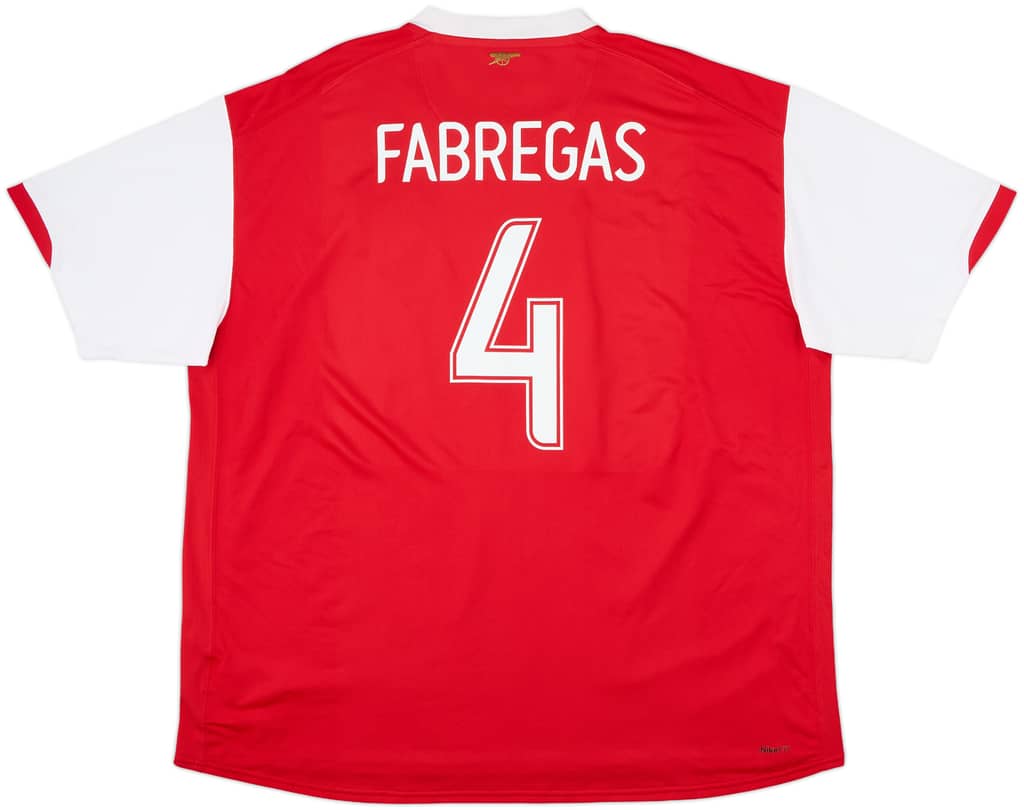 2006-08 Arsenal Home Shirt Fabregas #4 - 8/10 - (3XL)