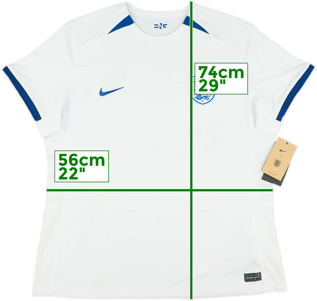 2023 England Women's Home Shirt (Women's XXL)
