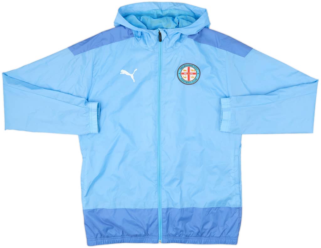 2022-23 Melbourne City Puma Hooded Rain Jacket - 10/10 - (L)