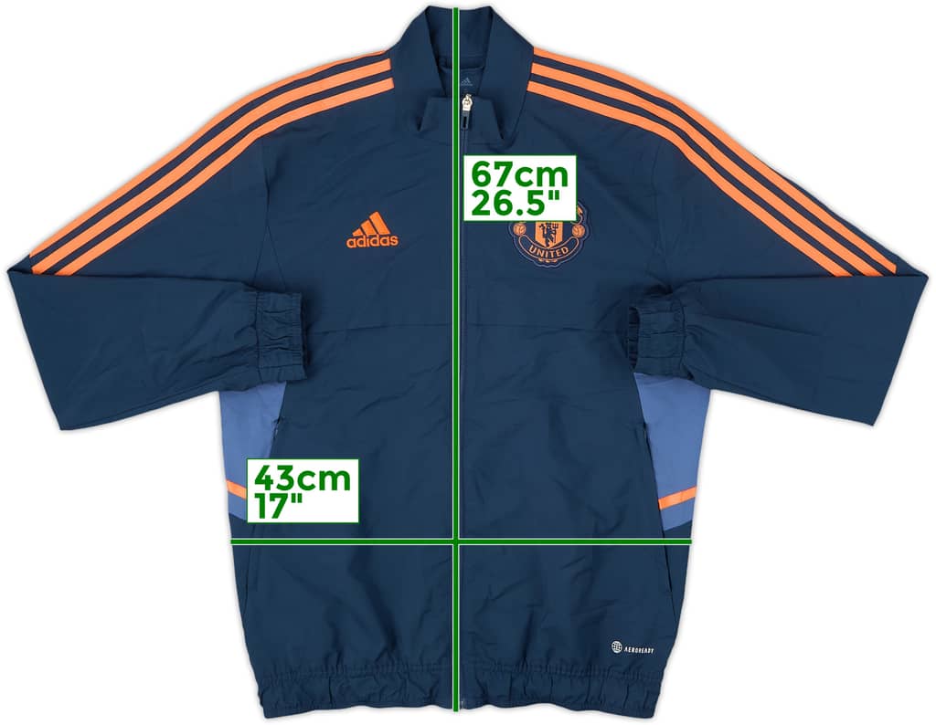 2022-23 Manchester United adidas Track Jacket - 8/10 - (S)