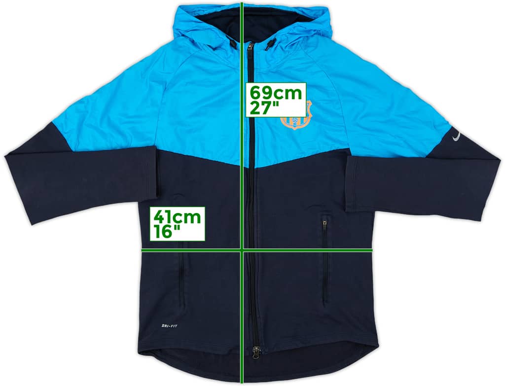 2012-13 Barcelona Nike Hooded Rain Jacket - 6/10 - (M)