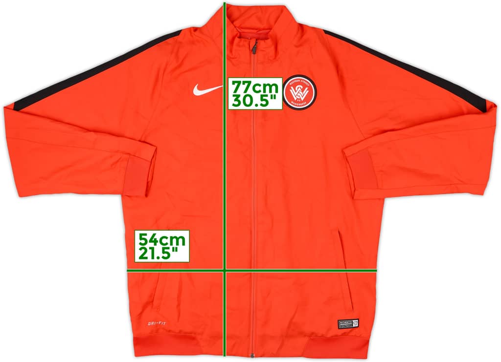 2015-16 Western Sydney Wanderers Nike Track Jacket - 8/10 - (L)